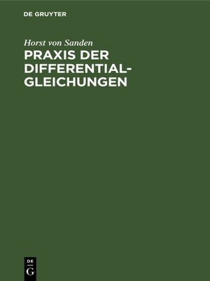 cover image of Praxis der Differentialgleichungen